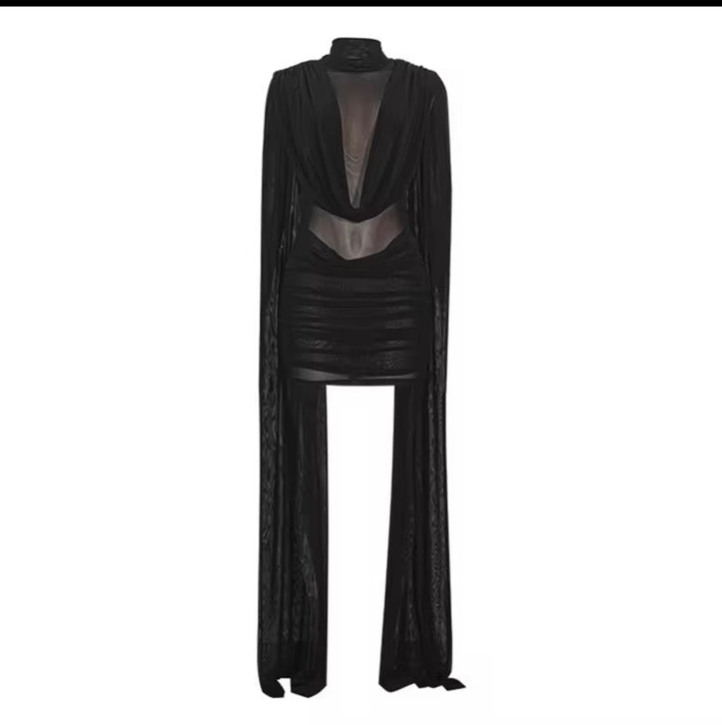 Sexy stretch mesh dress