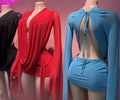Sexy deep V backless