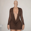 V backless dress